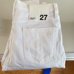 NWT Rag and Bone High Rise Skinny Jeans White
